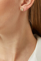 Diamond Sunburst Single Stud Earring